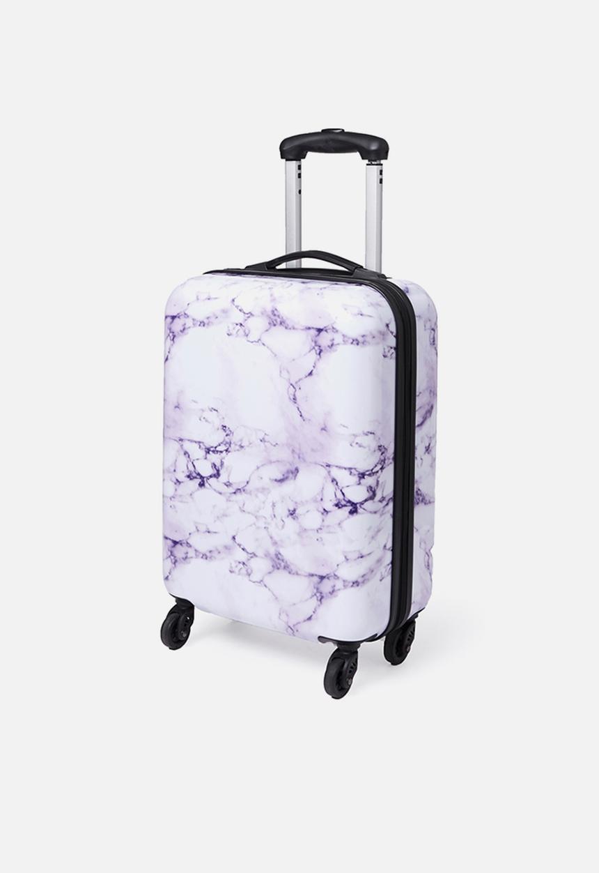 Typo - Suitcase set - white & purple 