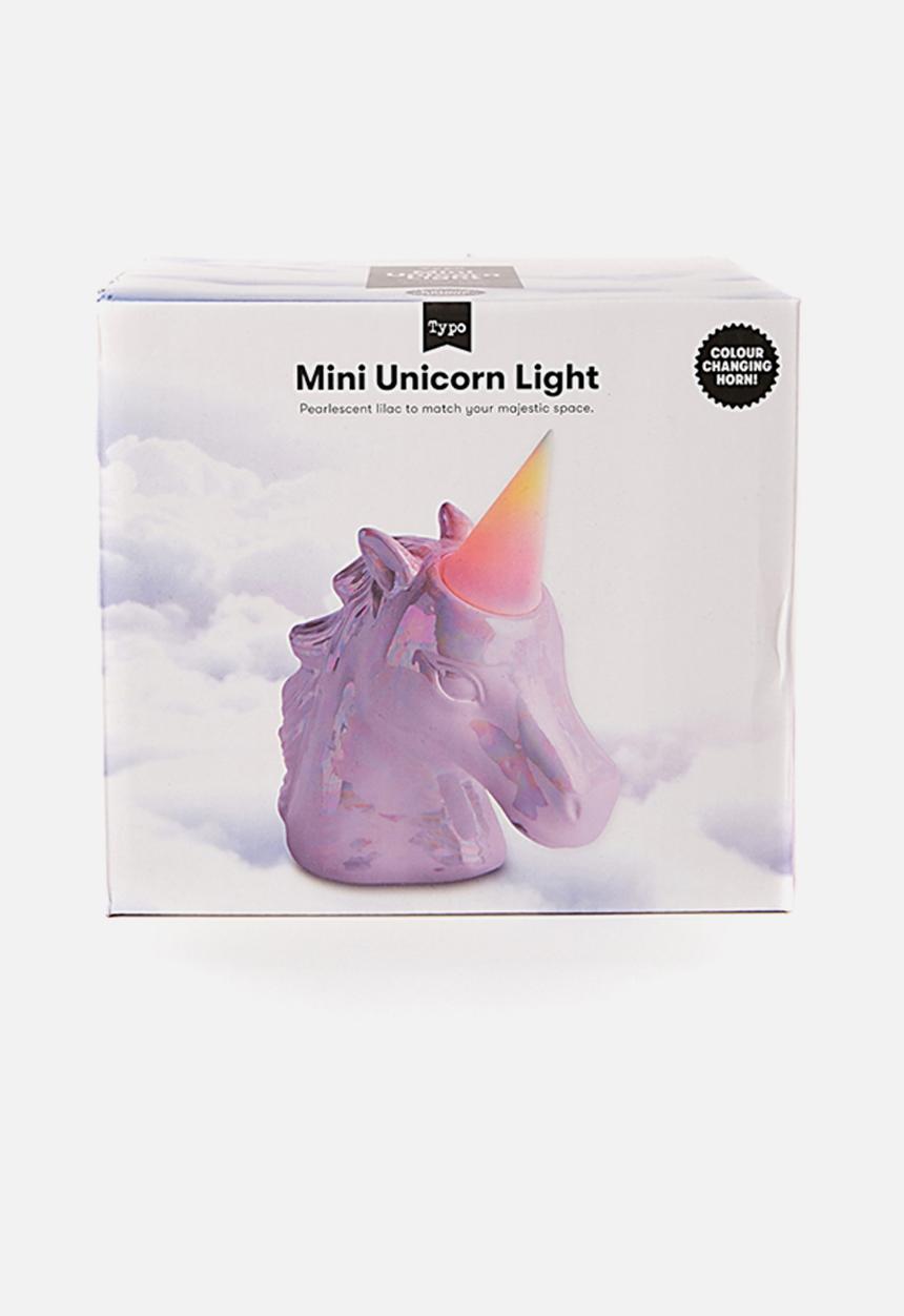 Typo - Mini ceramic novelty light - purple & pink  