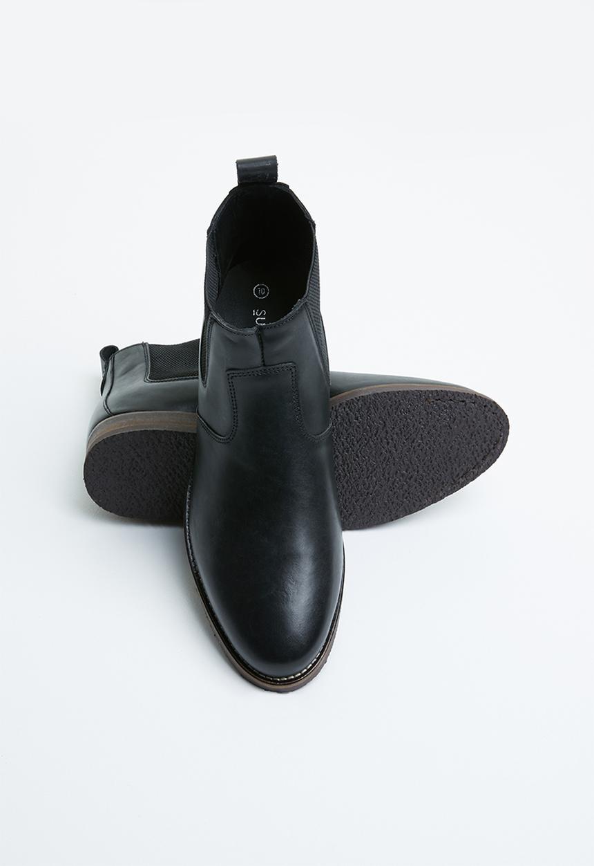 Superbalist - Cameron leather chelsea boot- black