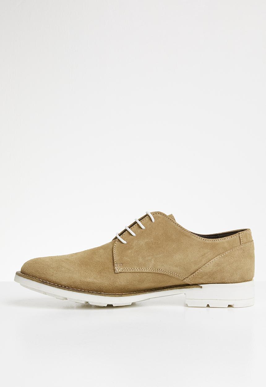 Superbalist - Chunky sole suede derby - stone
