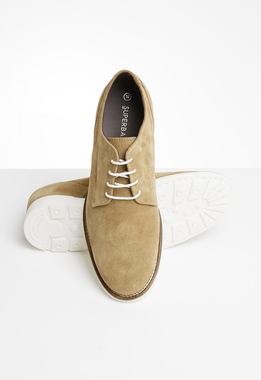 Superbalist - Chunky sole suede derby - stone