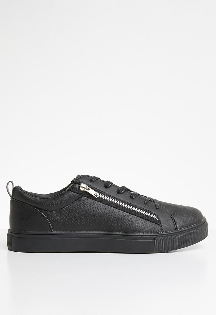 Brave Soul - Oscar crackled sneakers - black
