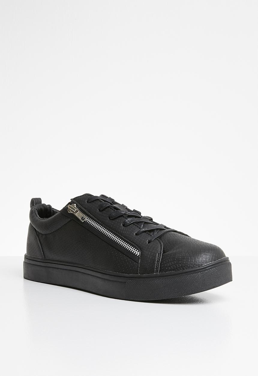 Brave Soul - Oscar crackled sneakers - black