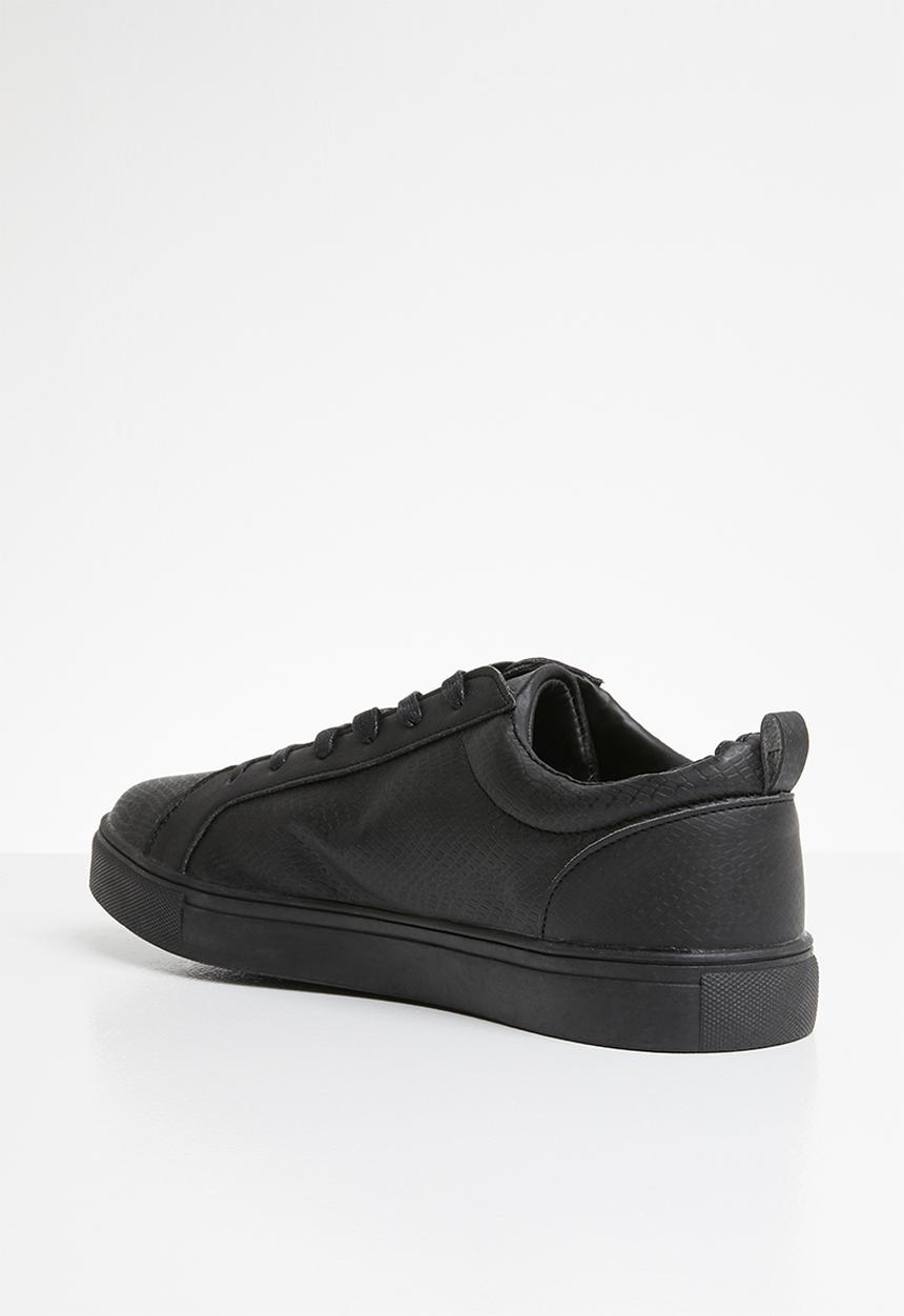 Brave Soul - Oscar crackled sneakers - black