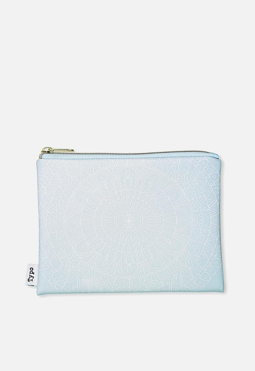 Typo - Pu campus pencil case - blue 