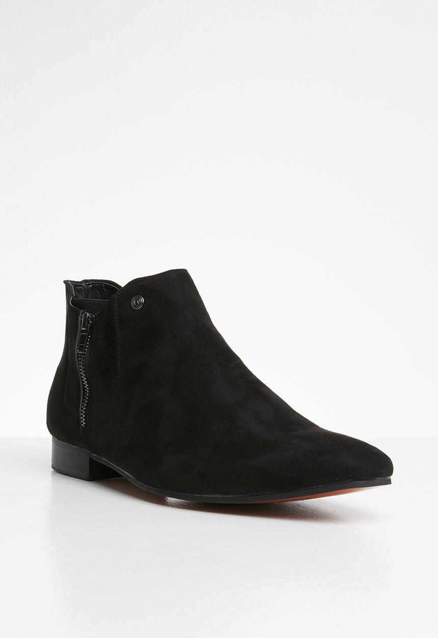 MAZERATA - Nanni mock suede chelsea boots - black