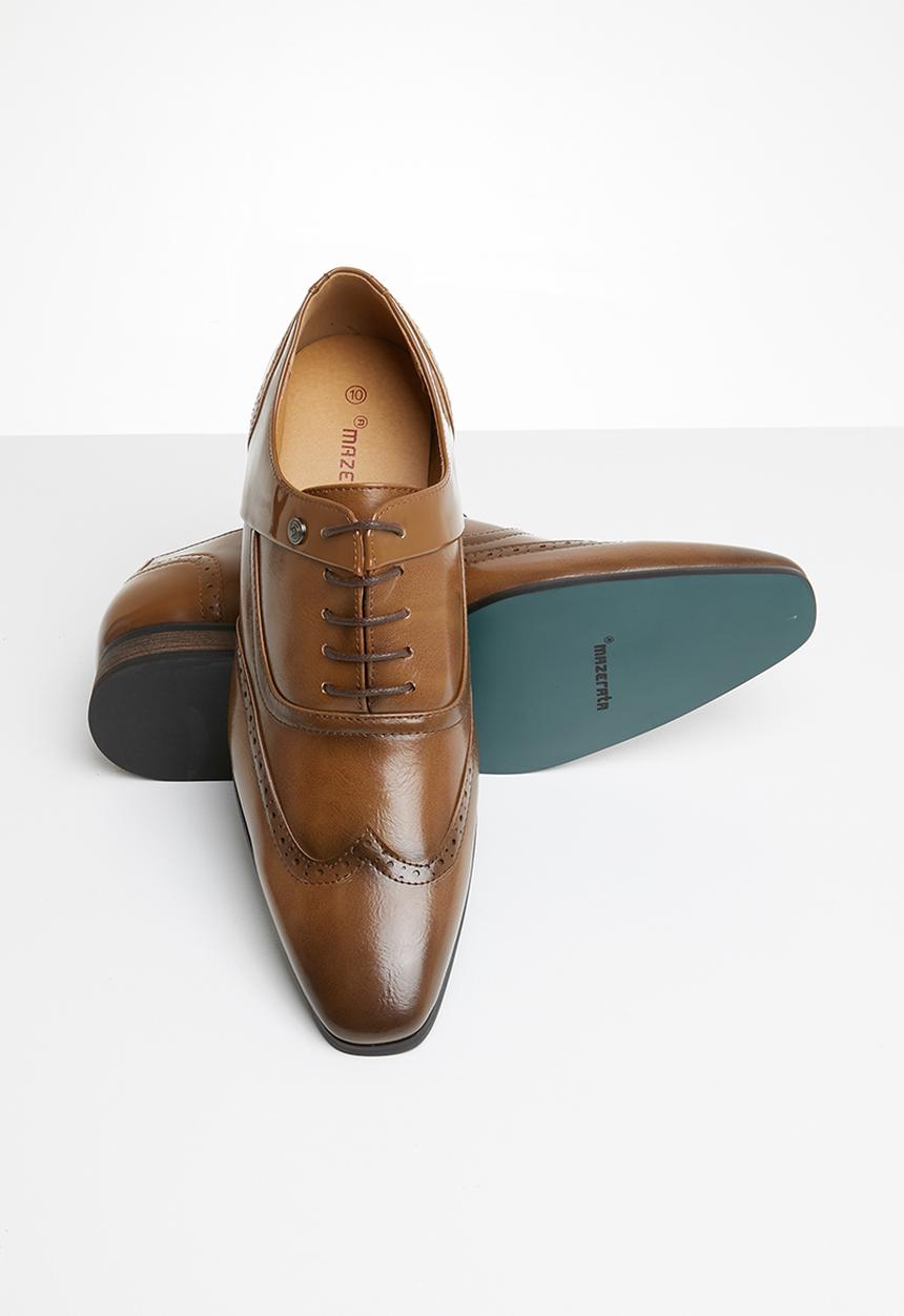 MAZERATA - Grazie wax formal shoes - dark brown