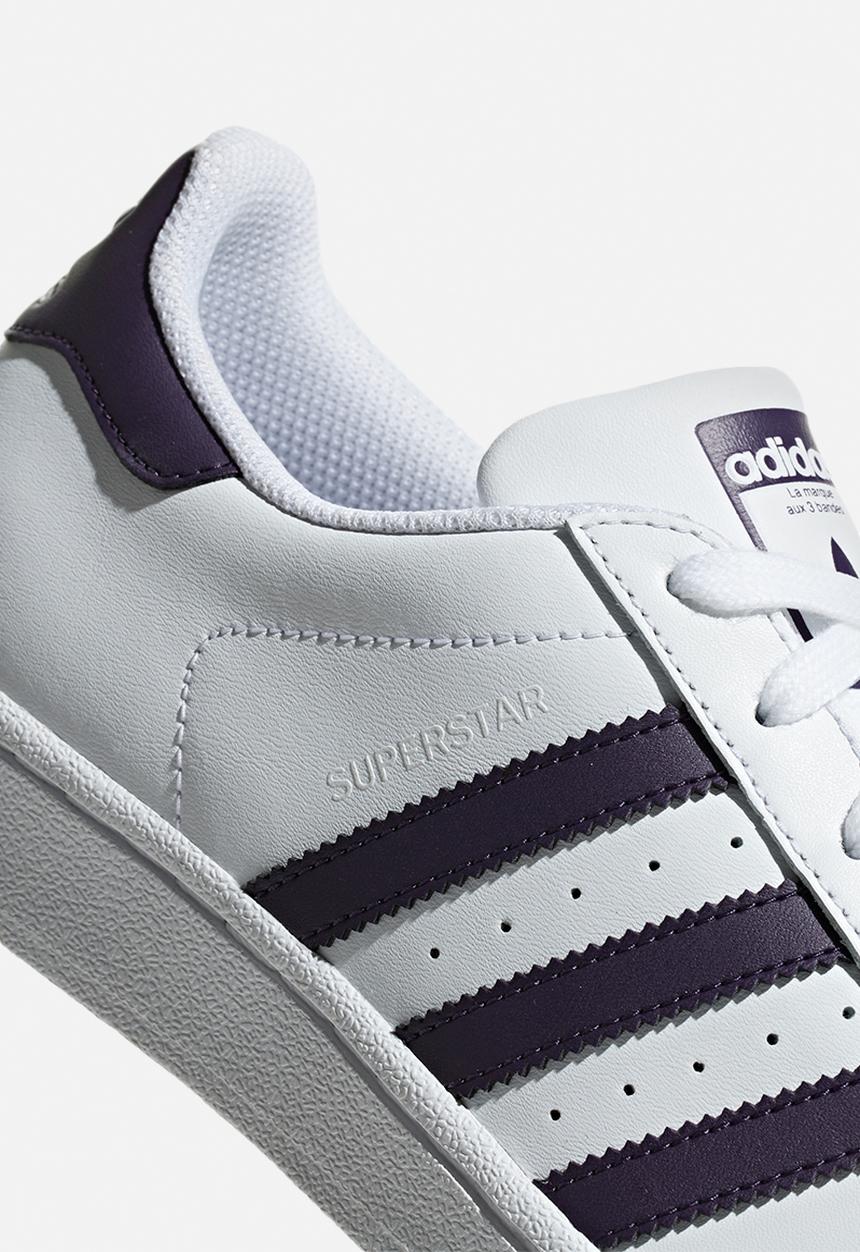 adidas Originals - Superstar W - white/legend purple/black
