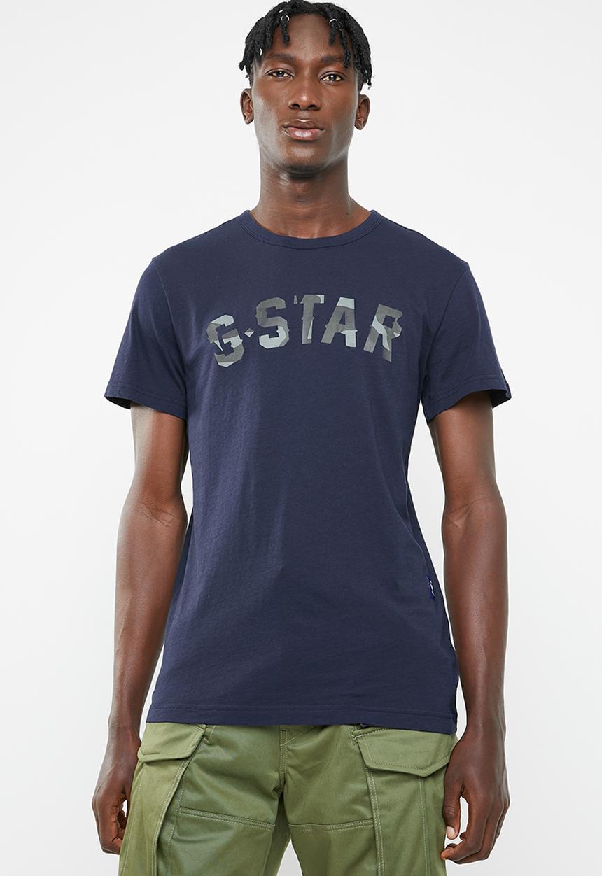 G-STAR - Graphic 10 short sleeve tee - blue 