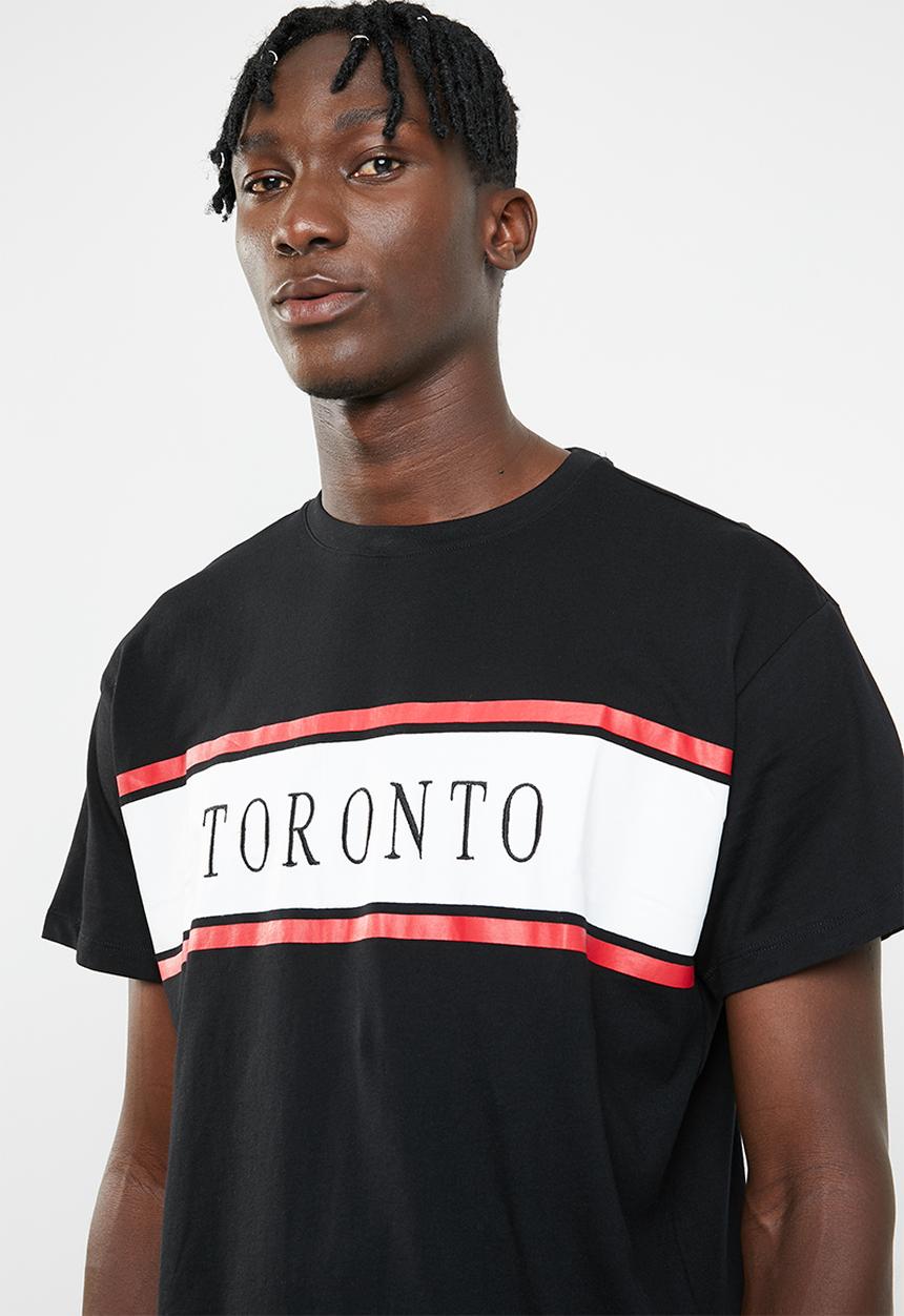 New Look - Toronto printed short sleeve tee - black