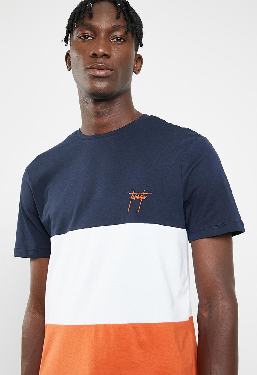 New Look - Toronto chest embroidered short sleeve tee - multi