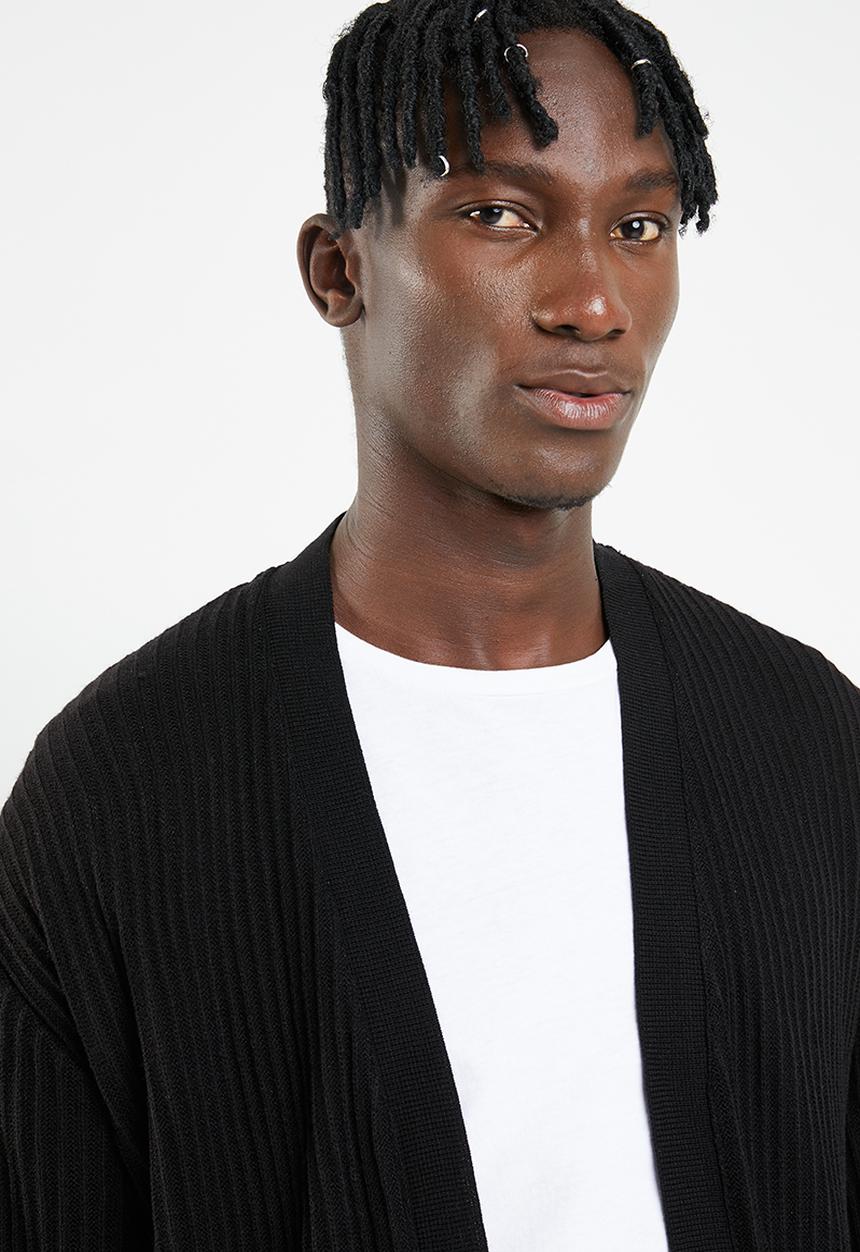 Superbalist - Lightweight buttonless cardigan - black