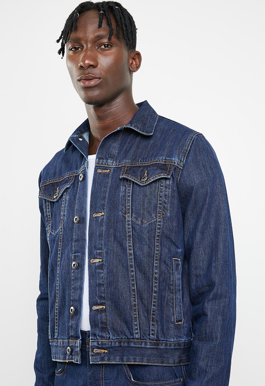basicthread - Fashion denim trucker jacket - blue