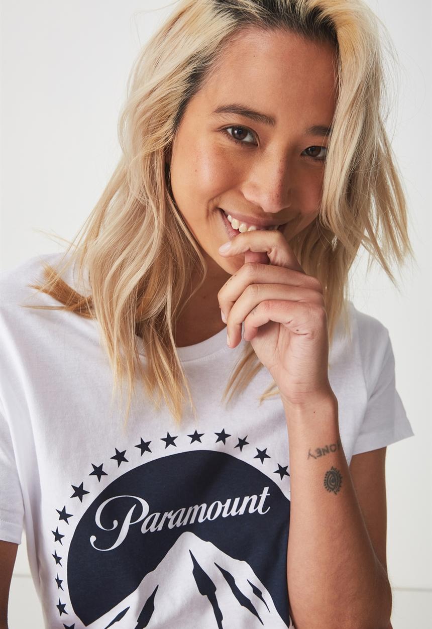 Cotton On - Tbar fox graphic tee - white