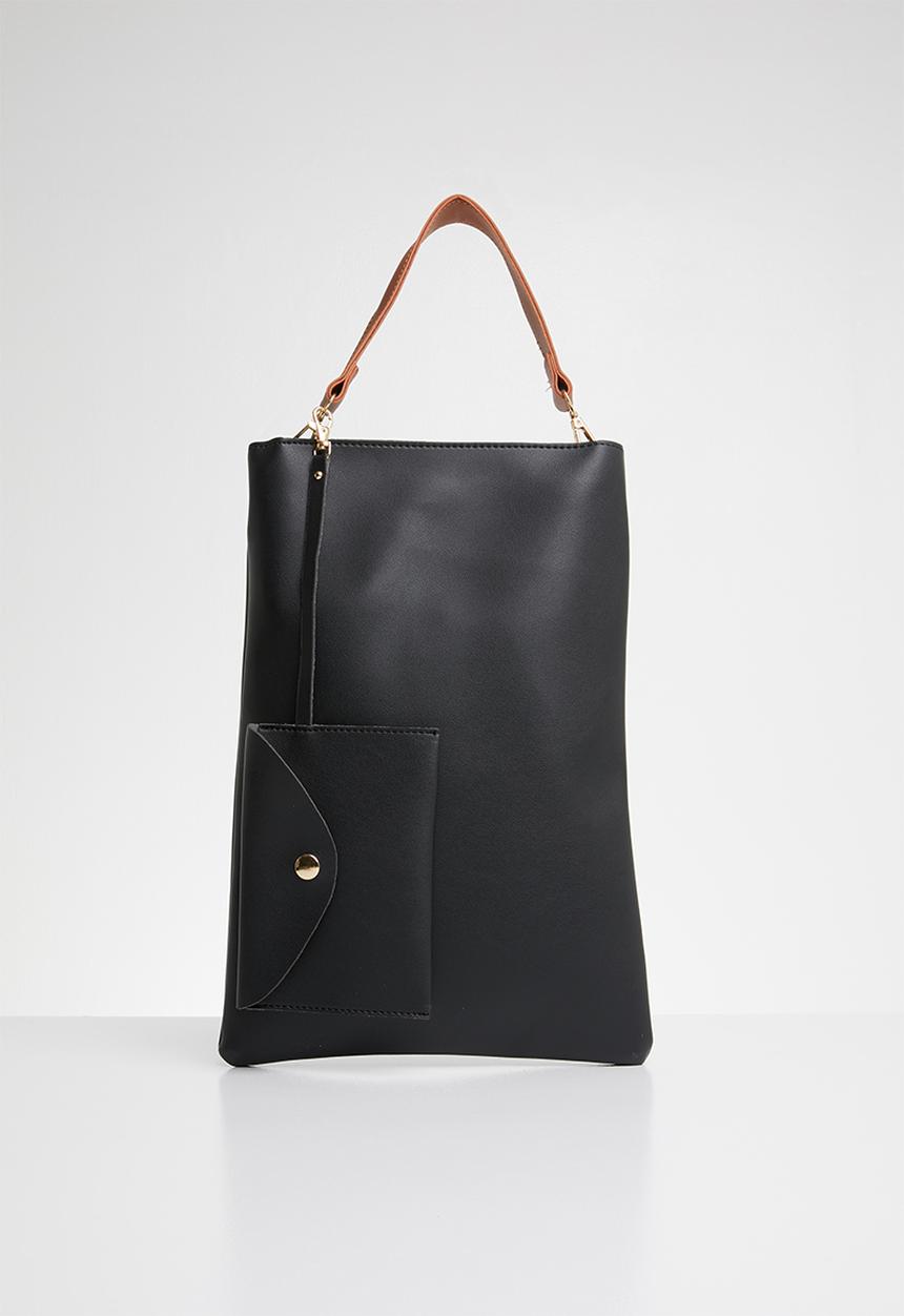 Joy Collectables - Shopper bag with tag detail - black