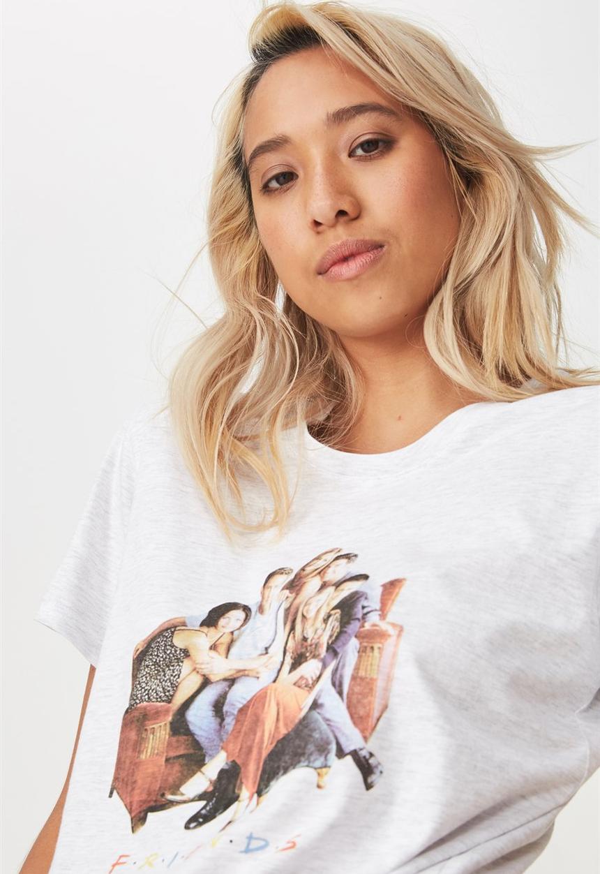 Cotton On - Tbar fox graphic tee - white 