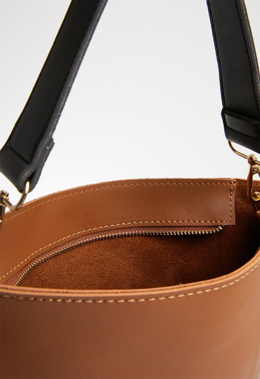 Joy Collectables - Shopper bag with tag detail - tan