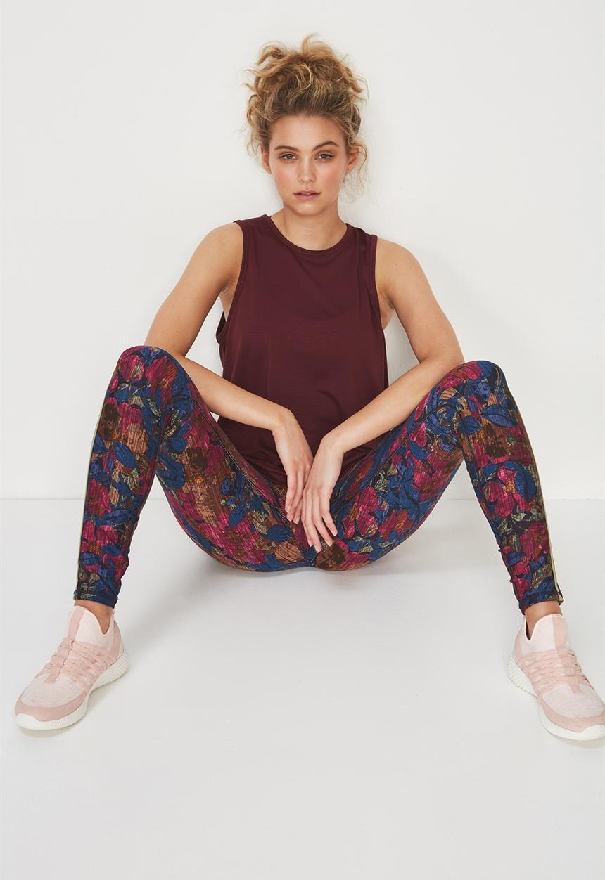Cotton On - Mesh back tank top - burgundy