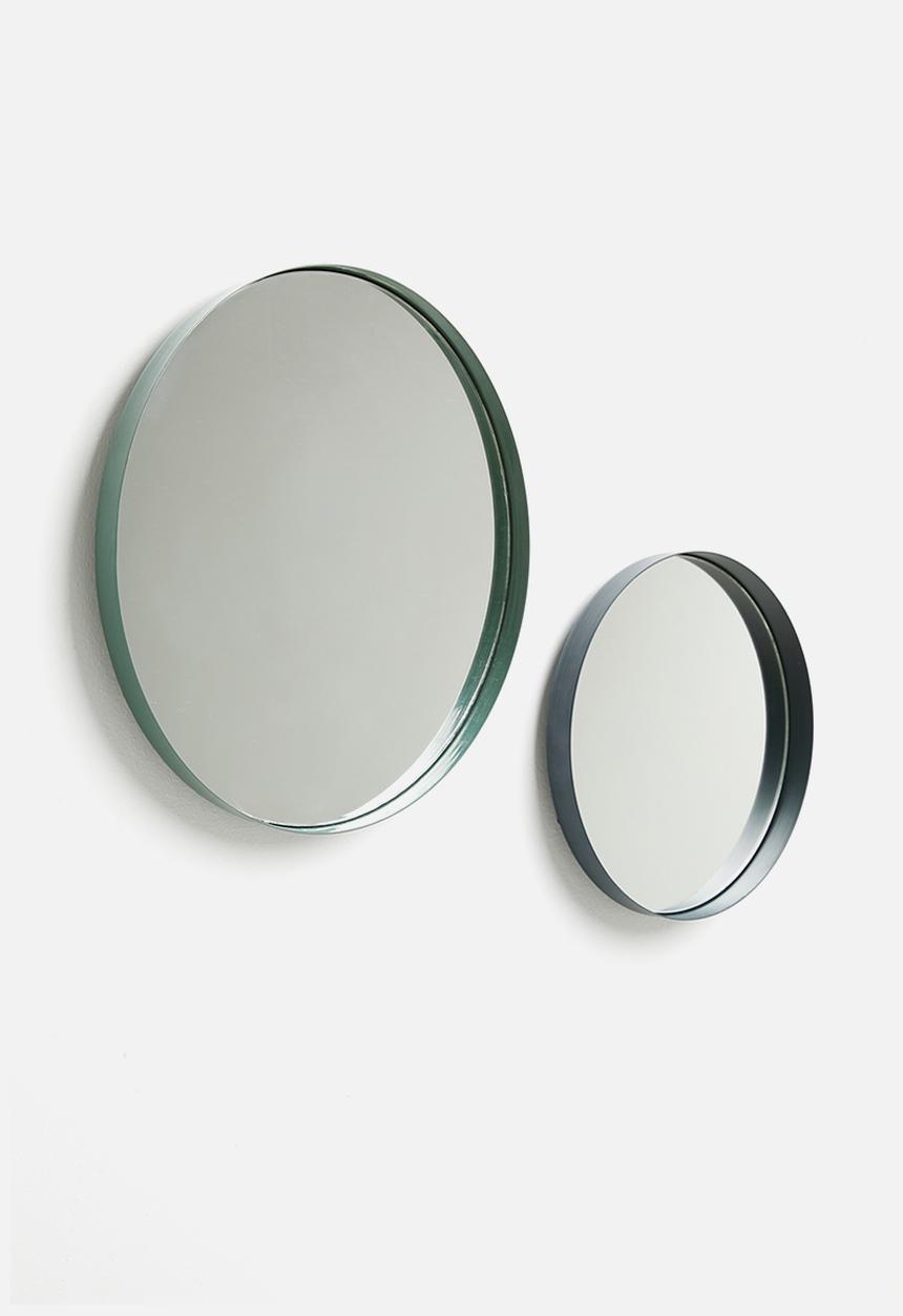 Sixth Floor - Lip mirror set of 2 - green & grey