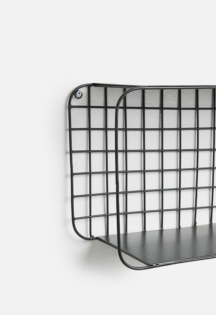 Sixth Floor - Amina wire shelf - black