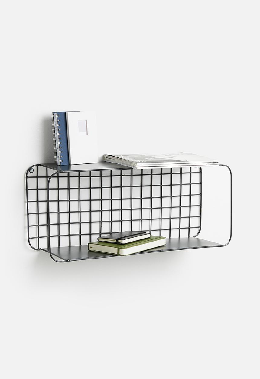 Sixth Floor - Amina wire shelf - black
