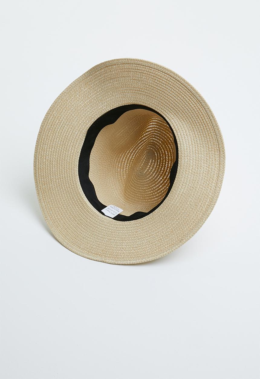 Superbalist - Tribly hat with striped trim - natural