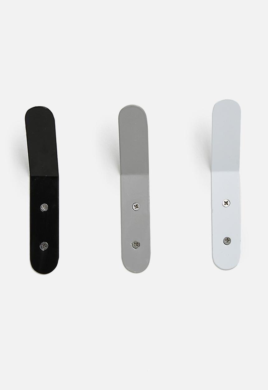 Sixth Floor - Kalifa hooks set of 3 - grey 