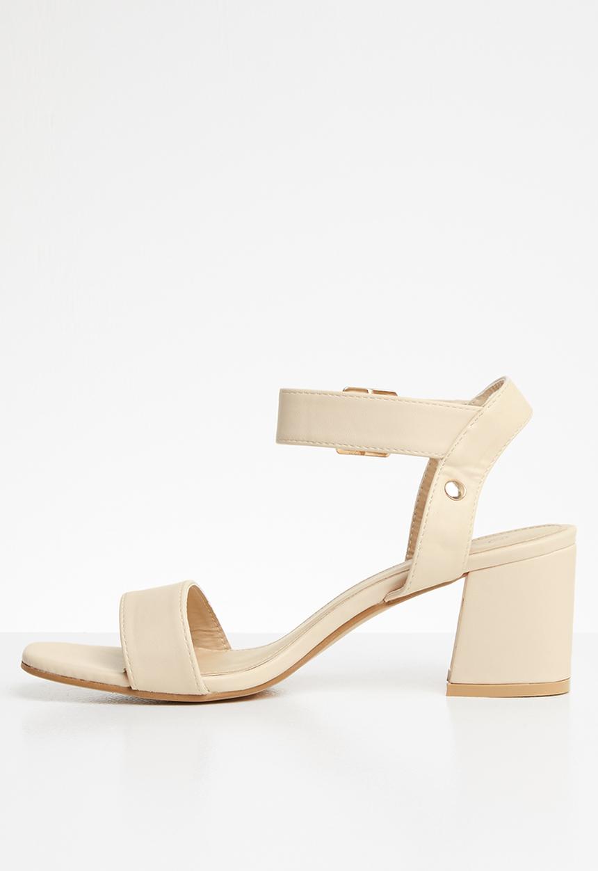 STYLE REPUBLIC - Ankle strap block heel - neutral