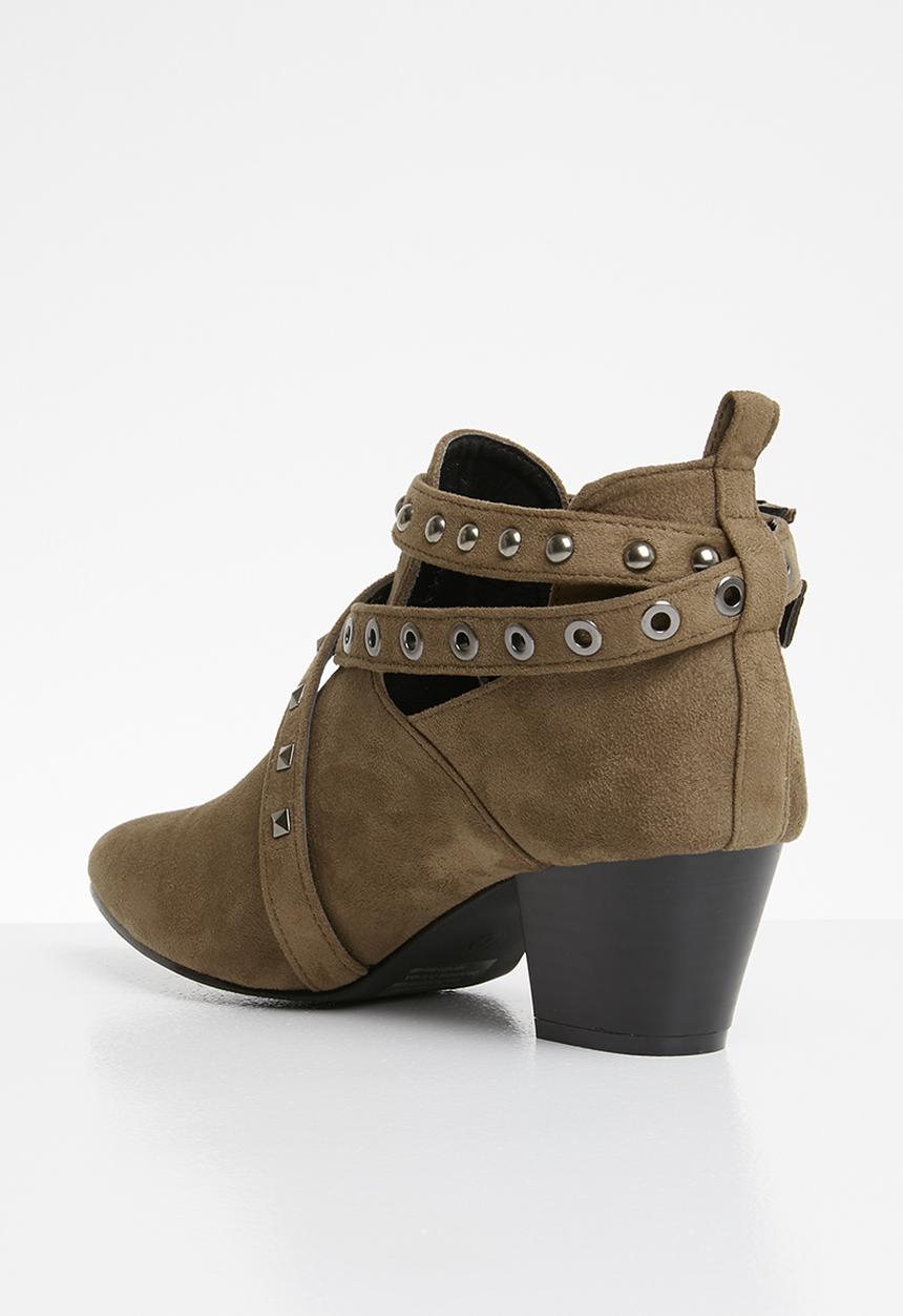 STYLE REPUBLIC - Studded bootie - taupe