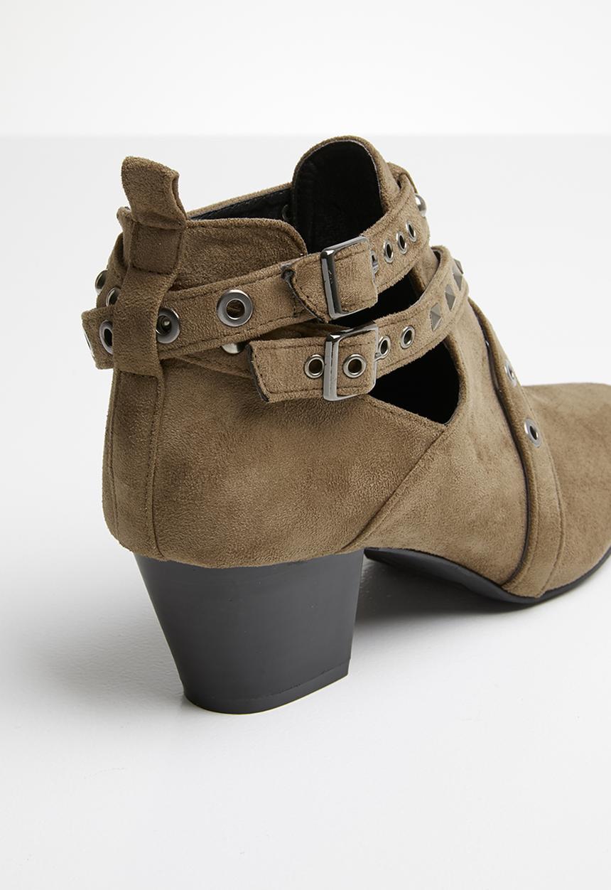 STYLE REPUBLIC - Studded bootie - taupe