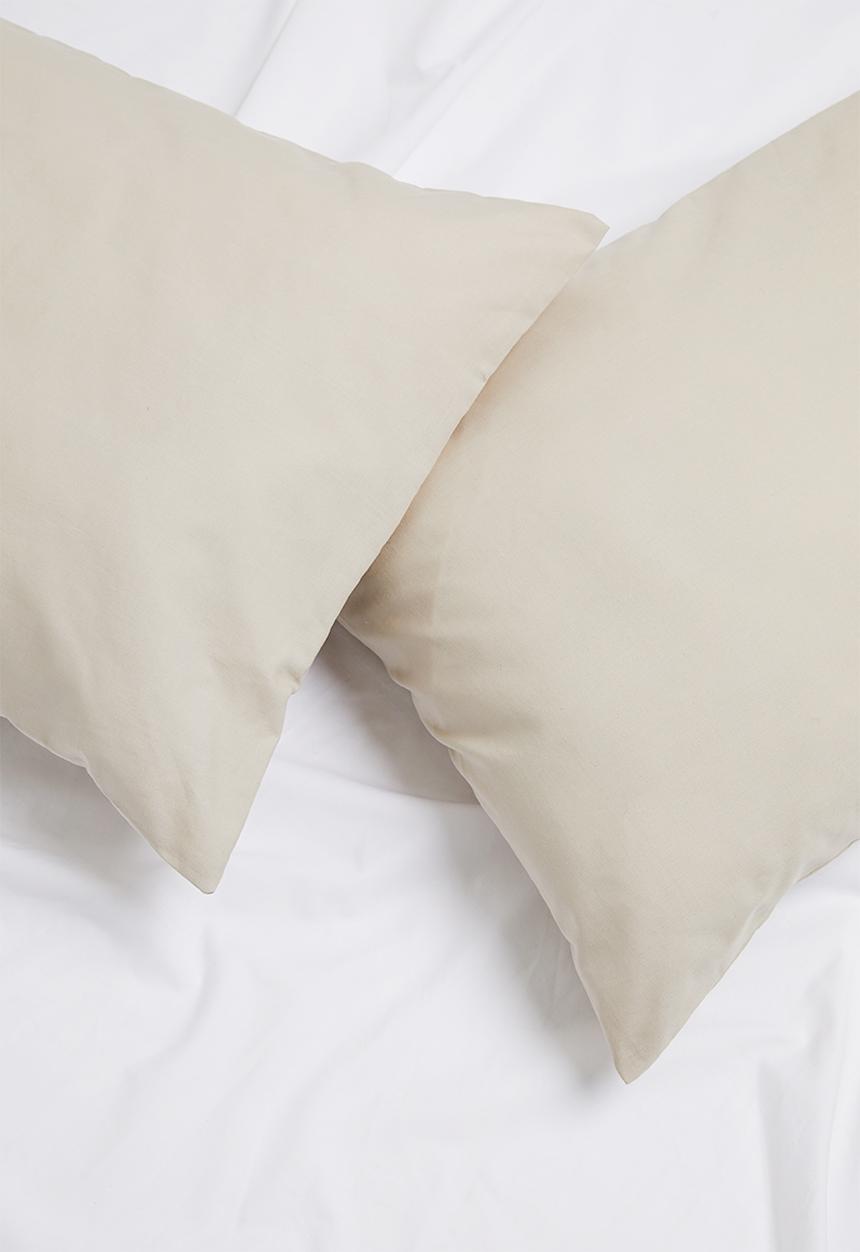 Sixth Floor - Polycotton pillowcase set - stone