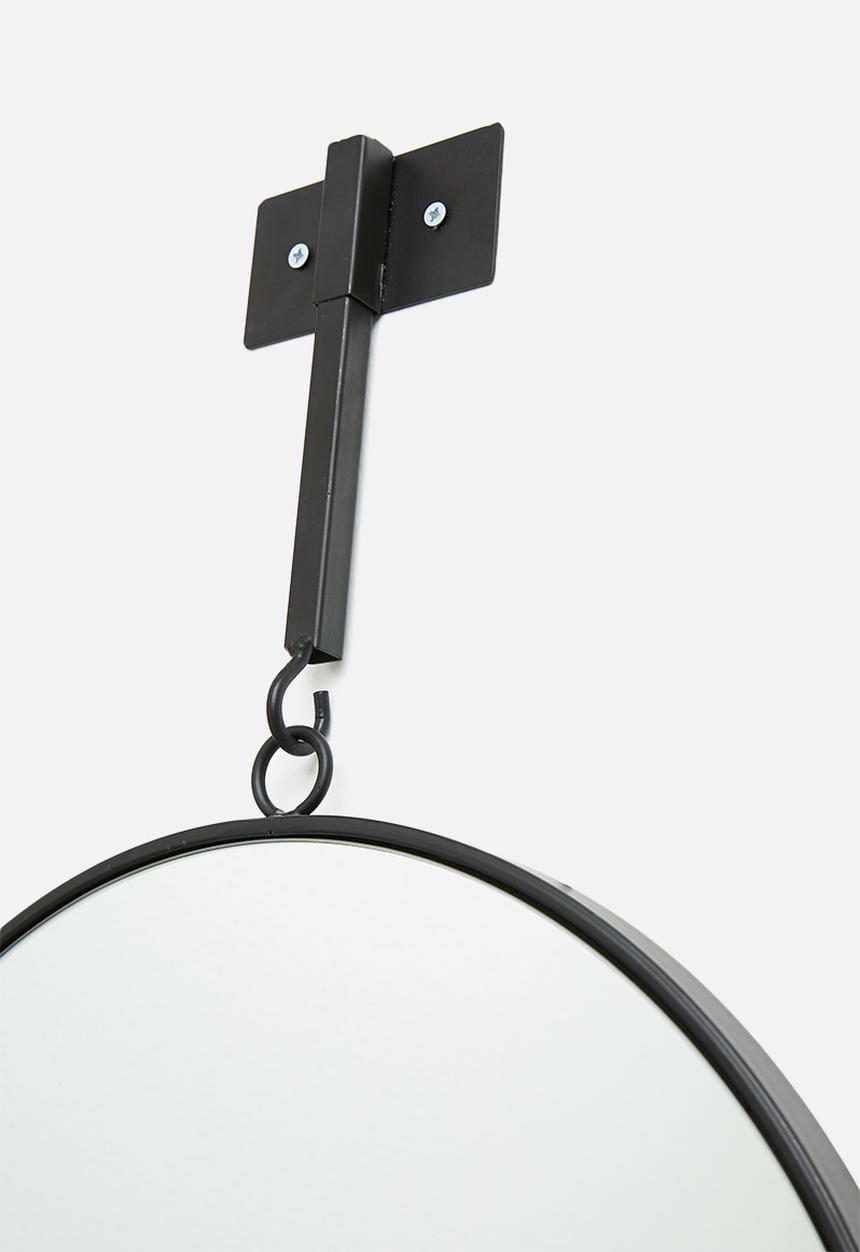Sixth Floor - Metro round mirror - black