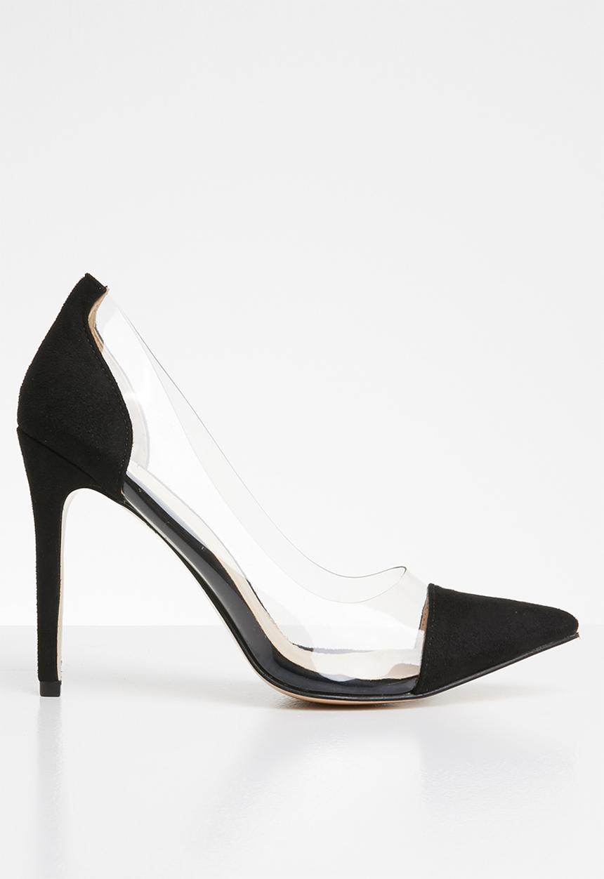 Public Desire - Potion perspex toe cap court heel - black 