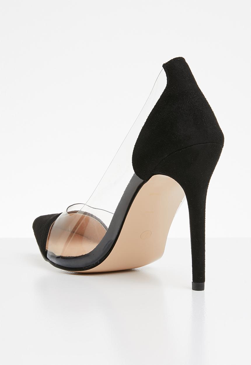Public Desire - Potion perspex toe cap court heel - black 