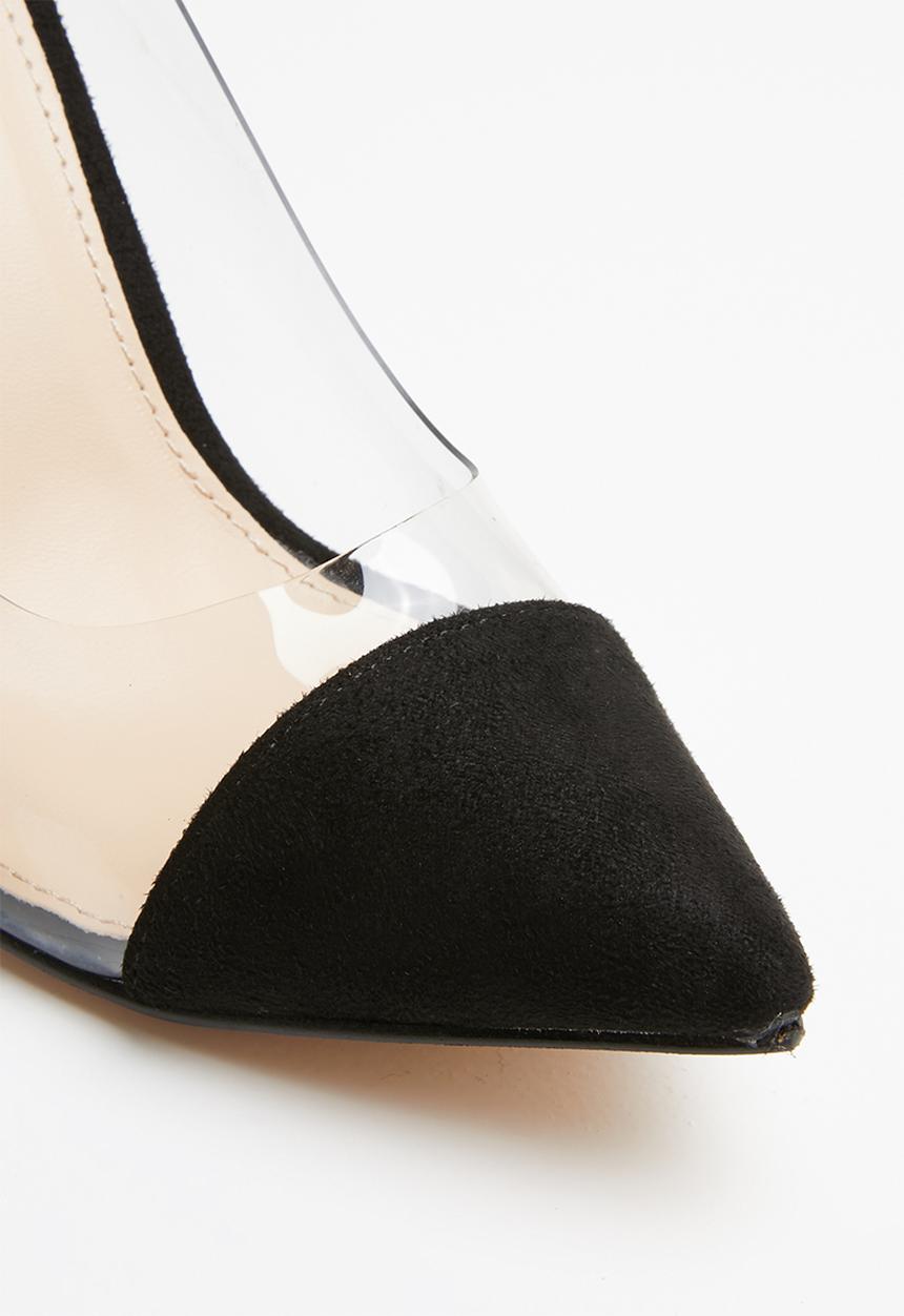 Public Desire - Potion perspex toe cap court heel - black 