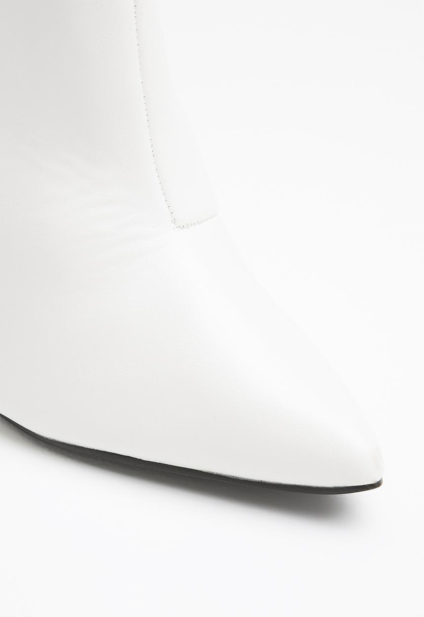 Public Desire - Adorn slouched heeled ankle boot - white 