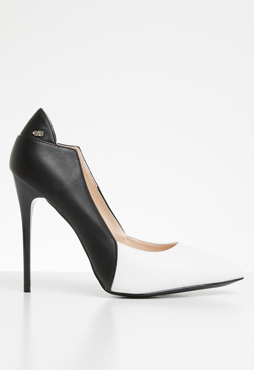 Miss Black - Court pointed toe heel - black & white