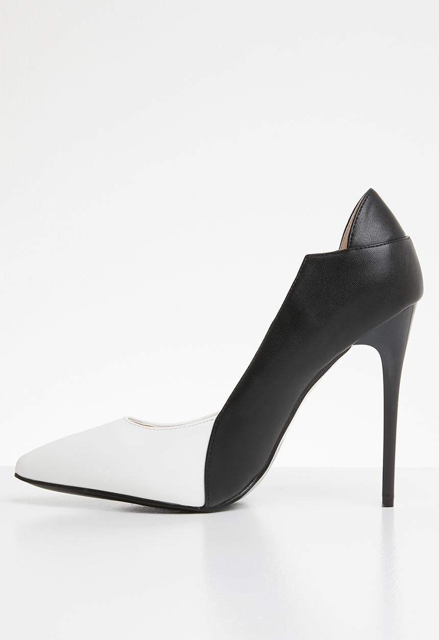 Miss Black - Court pointed toe heel - black & white