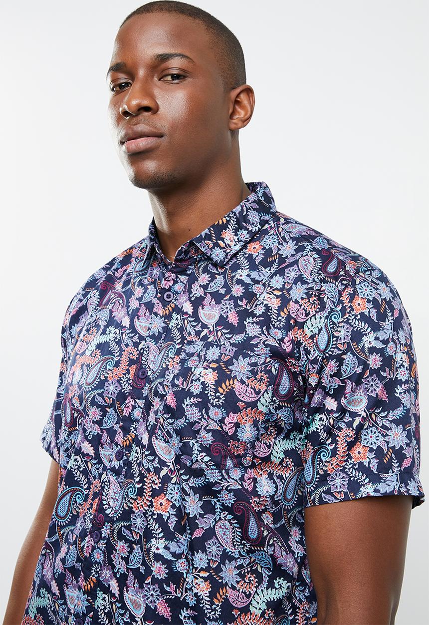 STYLE REPUBLIC - Summer paisley short sleeve shirt - multi