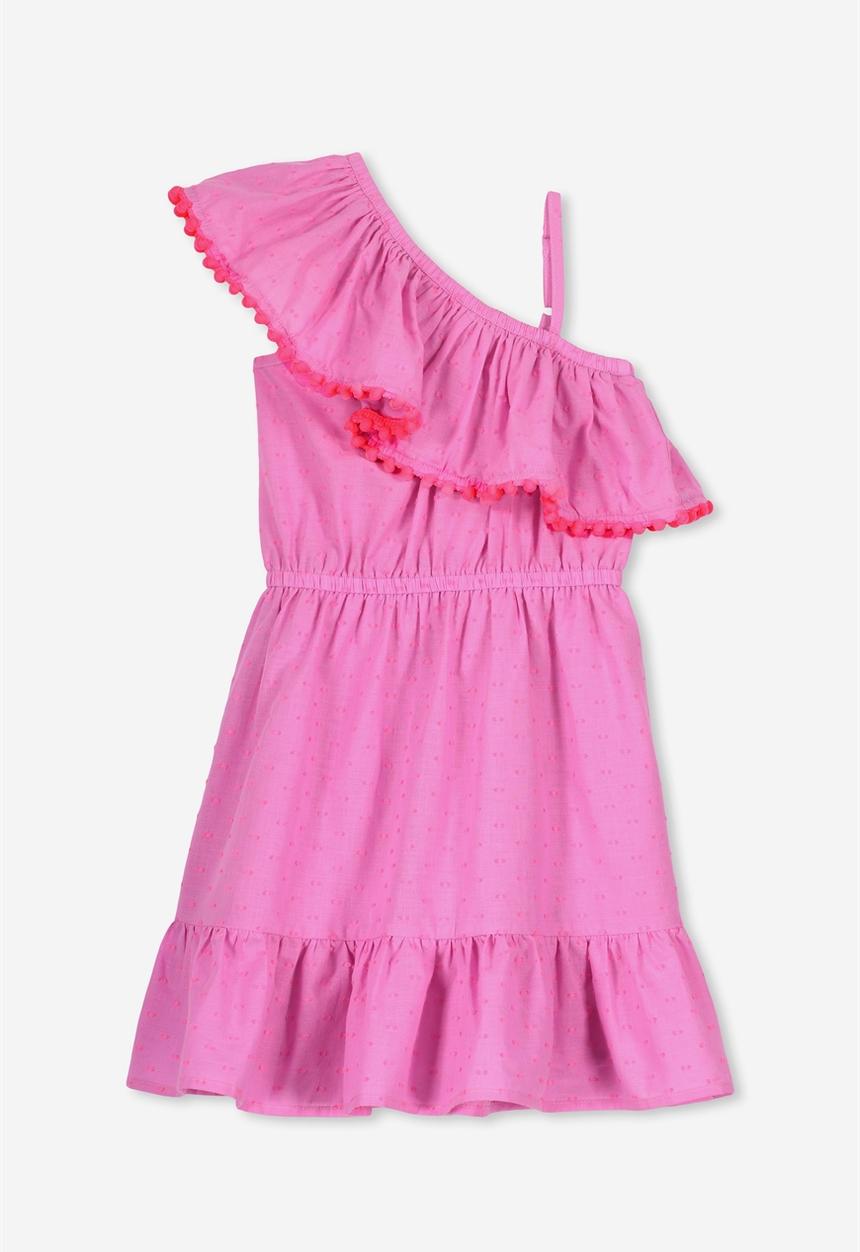 Cotton On - Edith frill dress - pink