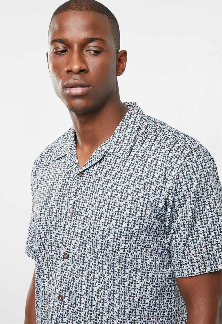 STYLE REPUBLIC - Powers bowling collar shirt - multi
