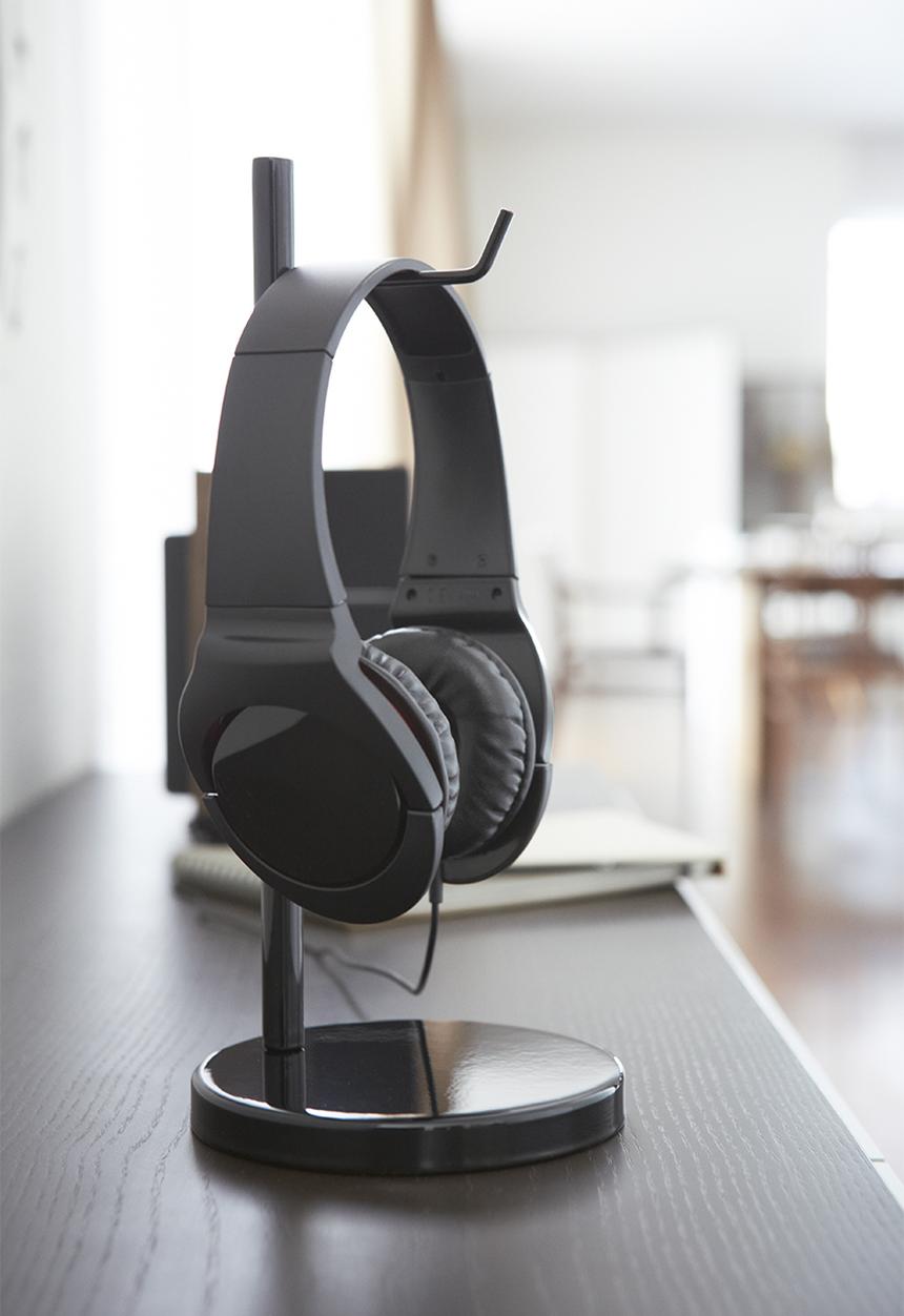 Yamazaki - Bautes headphone stand - round black