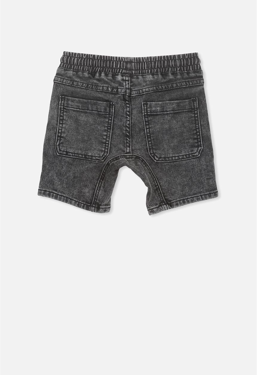 Cotton On - Abe denim short - black