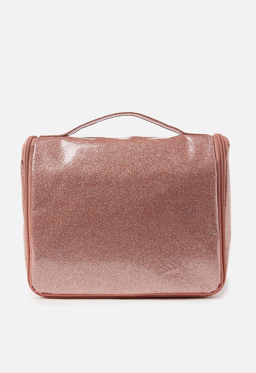 Typo - Hanging cosmetic bag - rose gold