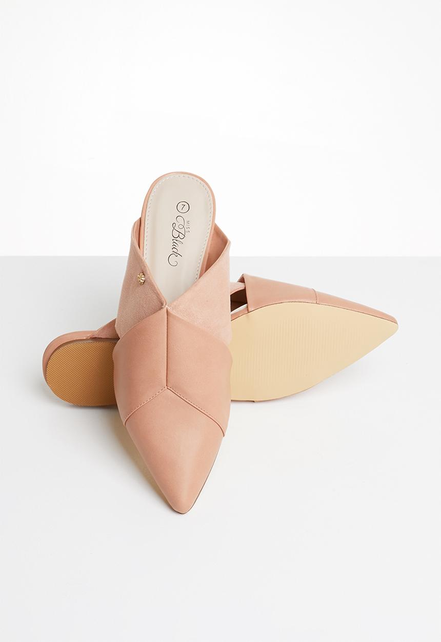 Miss Black - Bokang mule - mid pink