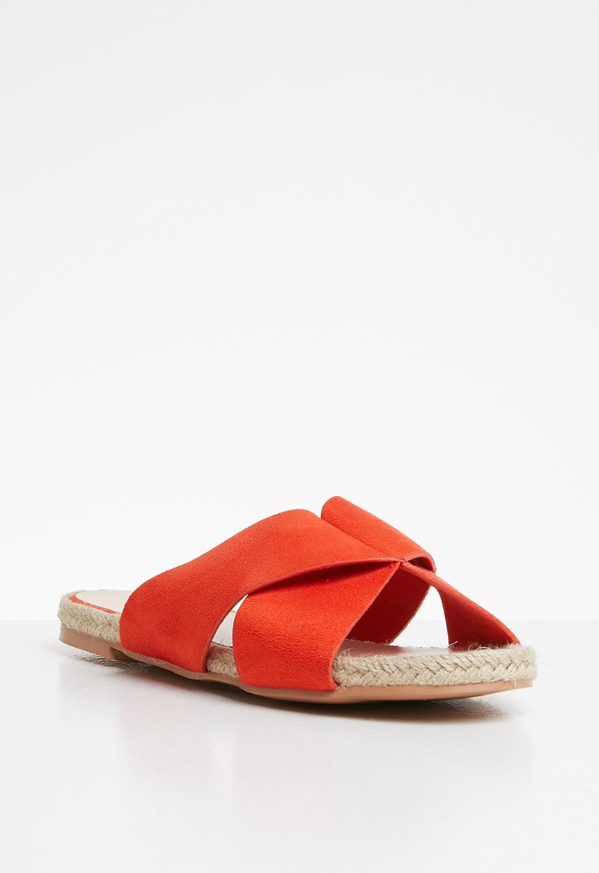 Superbalist - Crossover espadrille sandal - orange