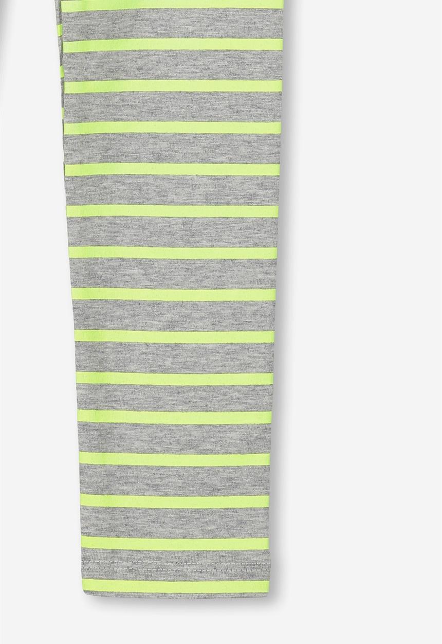 Cotton On - Huggie tights - grey & yellow