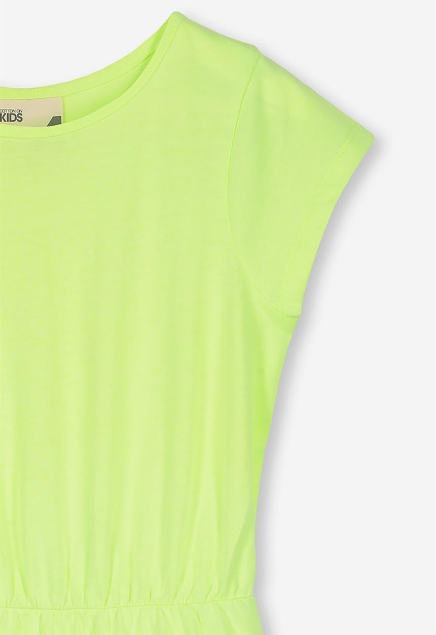 Cotton On - Joey short sleeve dress - yellow