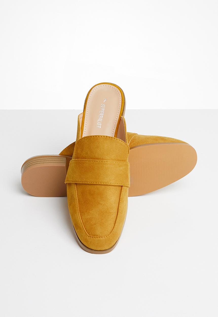 Superbalist - Faux suede mule - yellow
