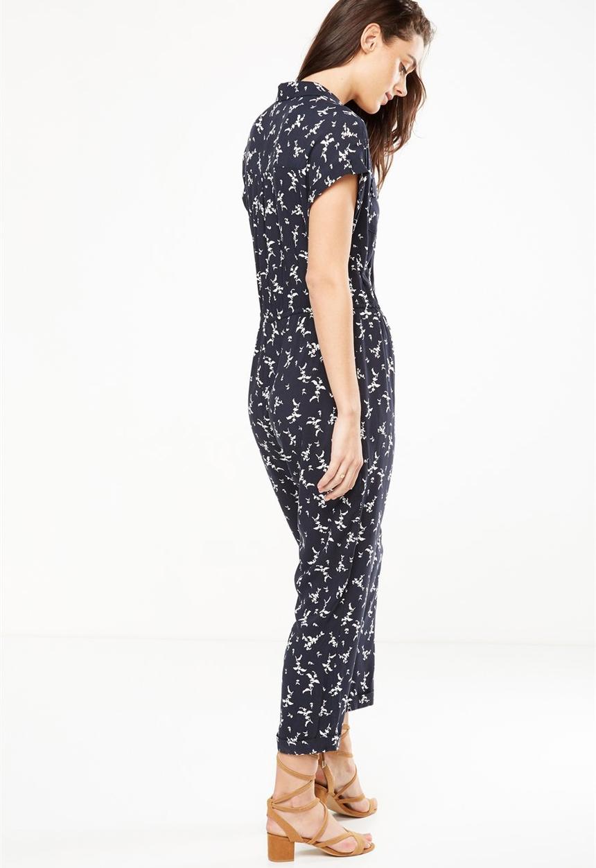 Cotton On - Woven short sleeve jumpsuit - navy 
